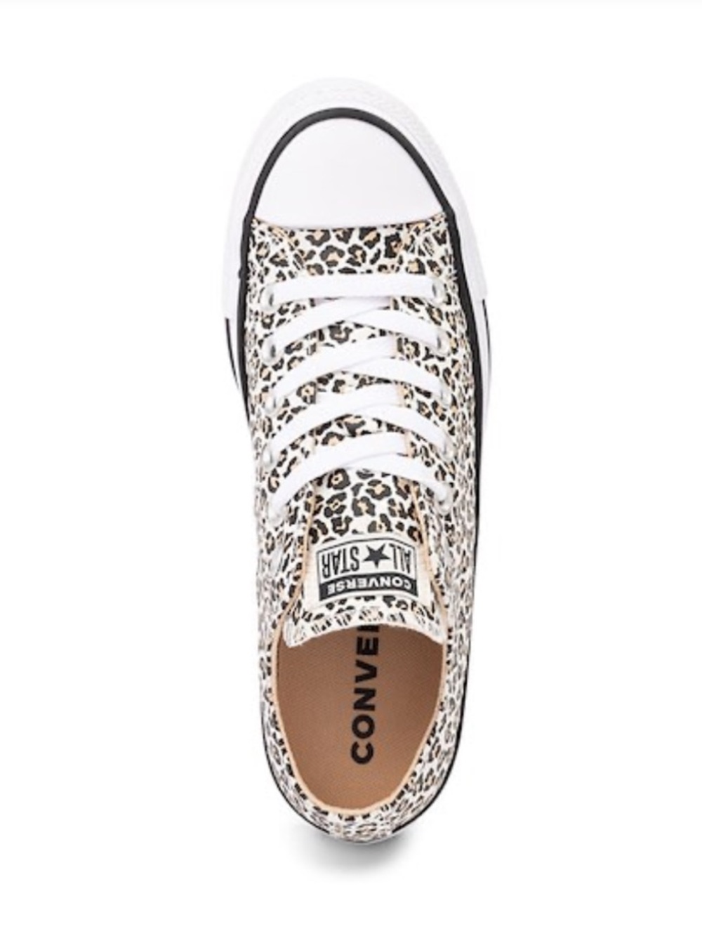 Converse Chuck Taylor All Star Animal Print Low-Top Sneaker - White Leopard - Picture 4 of 8